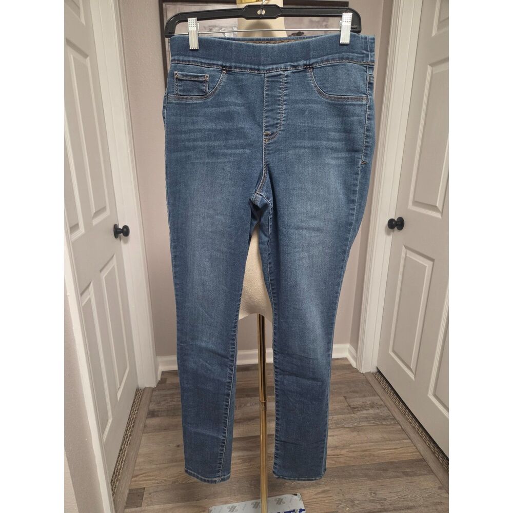 Bandolino Mandie Pull On Skinny Jeans Medium Wash Blue Size 10